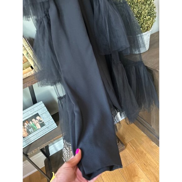 BCBGMAXAZRIA Ambrosia Jumpsuit Gown Black Womens Size 2 - Picture 6 of 10